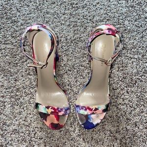 Colorful Floral Heels